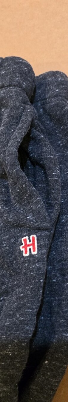 HOMAGE Heather Dark Charcoal Athletic Sweatpants with White Drawcord - Picture 2 of 4